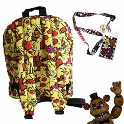 Bioworld Fnaf Five Nights At Freddy'S School Backpack Luggage Bag With Lanyard (Fnaf Cheese Melt) -suitcase shop 61TGGuulhxL