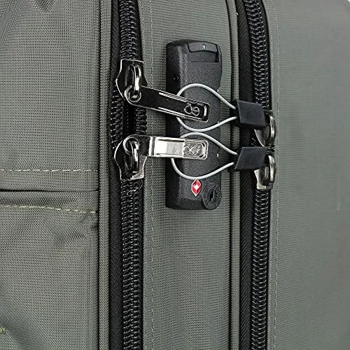 Cloe Carry-On 20 Inch Water-Resistant Luggage With 360º-spinner Wheels In Olive Green Color 6 Cloe Carry-On 20 Inch Water-Resistant Luggage With 360º-spinner Wheels In Olive Green Color - Image 4