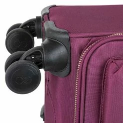 Cloe Carry-On 20 Inch Luggage With 360º-spinner Wheels In Burgundy Red Color -suitcase shop 61hPmEhcYYL