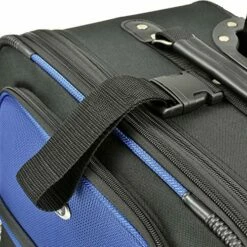 U.S. Traveler New Yorker Lightweight Softside Expandable Travel Rolling Luggage Set, Blue, 4-Piece (15/21/25/29) -suitcase shop 61lWufW10OL