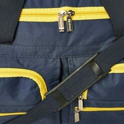 Rockland Rolling Duffel Bag, Navy, 22-Inch -suitcase shop 61mBFbnPilL