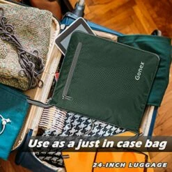 Gonex 100L Foldable Travel Duffel Bag For Luggage Gym Sports, Lightweight Travel Bag With Big Capacity, Water Repellent (Dark Green) -suitcase shop 61mUENhcSGL