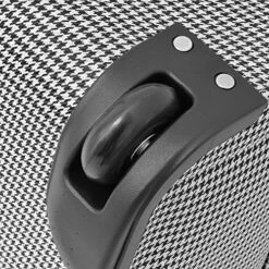 London Fog Cambridge Ultra-Lightweight 15inch 2-Wheel Under The Seat Bag, Black/White Houndstooth -suitcase shop 61oCPU9Q0zL