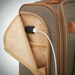 Hartmann Herringbone Deluxe Underseat Carry On Spinner, Terracotta -suitcase shop 61tA09nkQjL