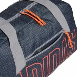 Adidas Graphic Duffel Bag, Legacy Blue Canvas/Signal Pink/Glory Grey, One Size -suitcase shop 61yCI3rYyML