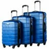 COOLIFE Luggage 3 Piece Set Suitcase Spinner Hardshell Lightweight TSA Lock (Blue) -suitcase shop 71ERPRYMRIL