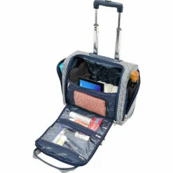 London Fog Softside 15" Under The Seat Bag, Blk White Multi Z1 -suitcase shop 71SEgwXAxJL