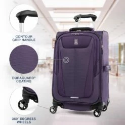 Travelpro Maxlite 5 Lightweight Checked Large 29" Expandable Softside Luggage Imperial Purple, 29-inch -suitcase shop 71aZIiMutfL