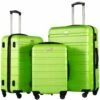 COOLIFE Luggage 3 Piece Set Suitcase Spinner Hardshell Lightweight TSA Lock (Apple Green2) -suitcase shop 71z 2B7rKT3jL