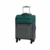 It Luggage Duotone 4 Wheel Lightweight Cabin Suitcase, 53 Cm, 34 L, Teal Green + Steel Grey -suitcase shop 814FqYYLofL