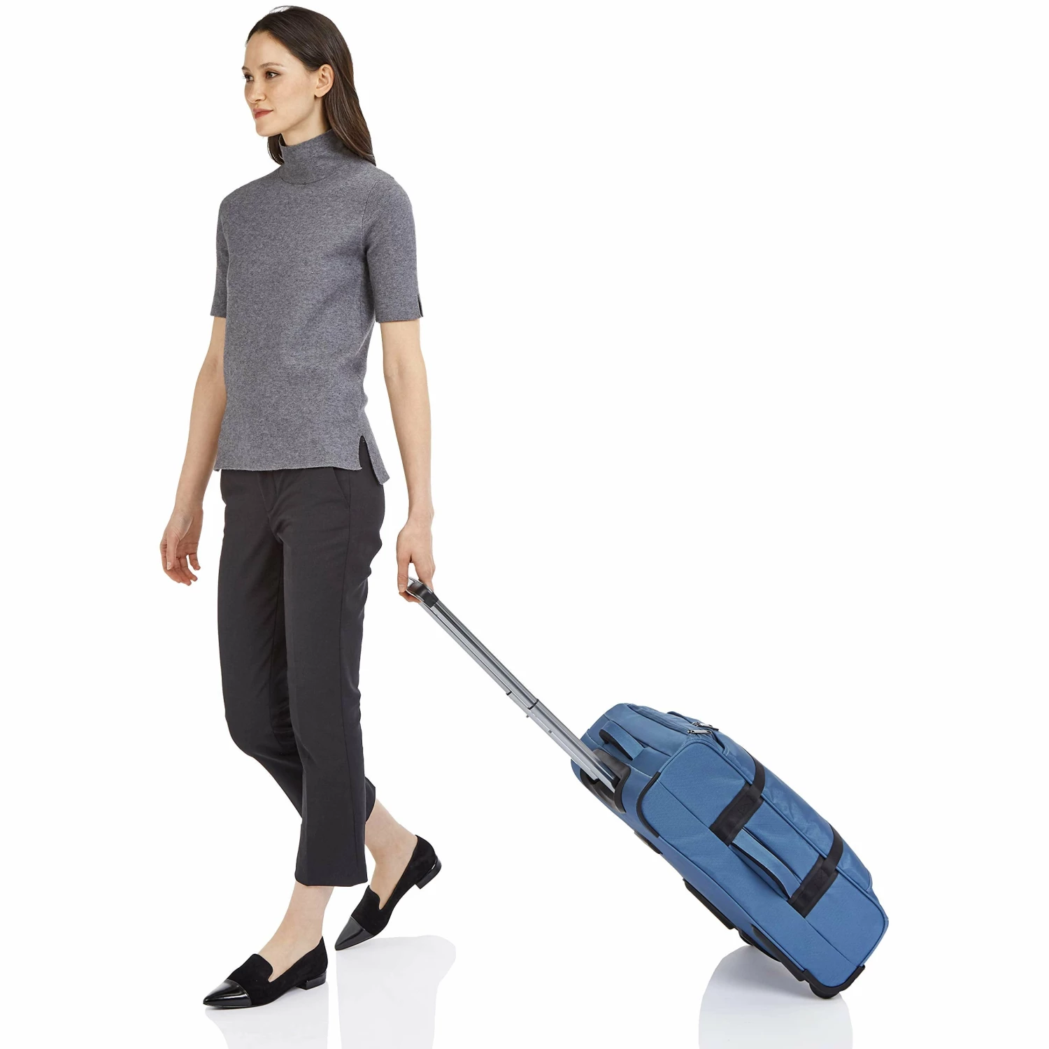 AmazonBasics Francis Wheeled Duffel, Blue 7 AmazonBasics Francis Wheeled Duffel, Blue - Image 5