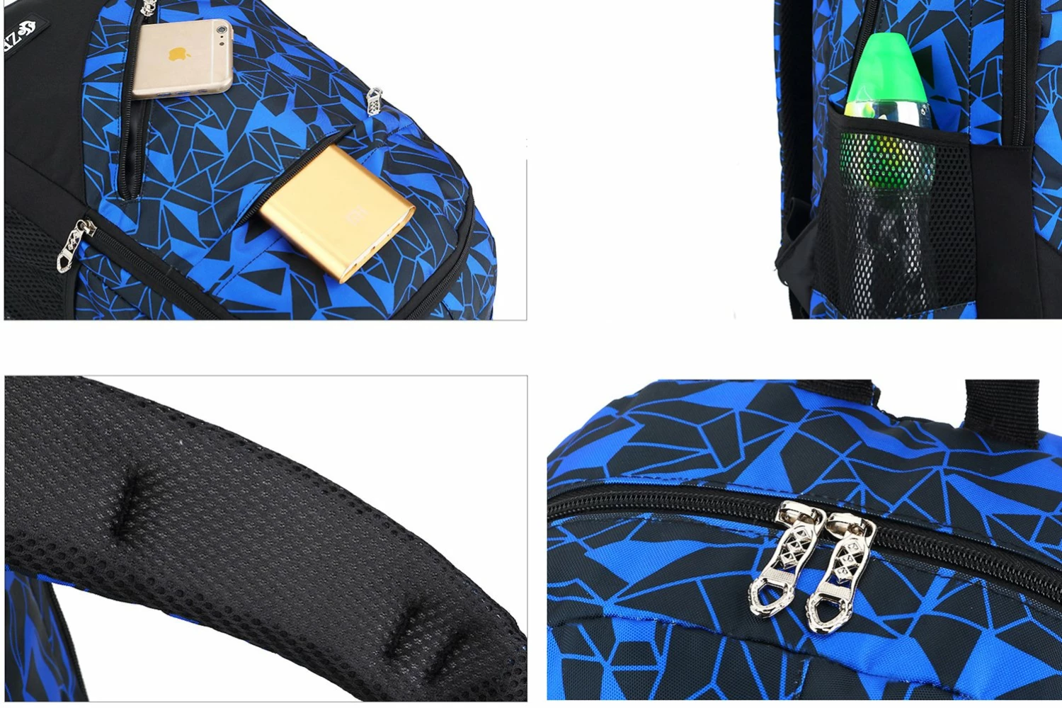 Meetbelify 3pcs Kids Rolling Backpacks Luggage Six Wheels Trolley School Bags (Black With 6 Wheels) 5 Meetbelify 3pcs Kids Rolling Backpacks Luggage Six Wheels Trolley School Bags (Black With 6 Wheels) - Image 3