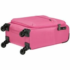 AmazonBasics Lightweight Luggage, Softside Spinner Travel Suitcase With Wheels - 22 Inch, Pink -suitcase shop 81C9p7uQqlL