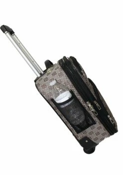 BoardingBlue Rolling Personal Item Luggage Under Seat For The Airlines Of American, Frontier, Spirit (Brown) -suitcase shop 81CM vSc3fL