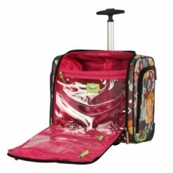 Lily Bloom 15" Under The Seat Design Pattern Carry On Bag With Rolling Wheels (One Size, Bliss) -suitcase shop 81GXZncxscL