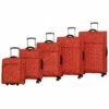 It Luggage Stitched Squares 8 Wheel Lightweight Expandable 5-Piece Set, Orange -suitcase shop 81OQltf7erL