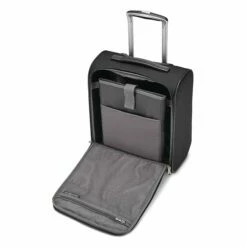 Samsonite SoLyte DLX Softside Luggage, Midnight Black, Underseat -suitcase shop 81RR47DGufL