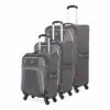 SWISSGEAR 7362 3-Piece Expandable Lightweight Rolling Spinner Luggage Set | Wheeled Travel Suitcases | 20-inch, 24-inch, 28-inch - Gray -suitcase shop 81TAFQMM0DL