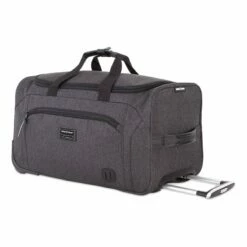 SWISSGEAR 7368 Travel Duffel, Heather Grey (19" Rolling) -suitcase shop 81j 2BxVf l8L