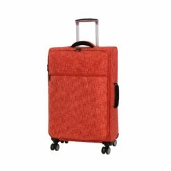 It Luggage Stitched Squares 8 Wheel Lightweight Expandable 5-Piece Set, Orange -suitcase shop 81kVWrwPOOL