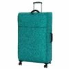 It Luggage 34.4" Stitched Squares Lightweight Case, Aqua Blue