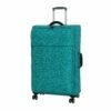 It Luggage 26.8" Stitched Squares Lightweight Case, Aqua Blue -suitcase shop 81pKupzdzgL