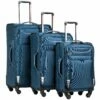 Coolife Luggage 3 Piece Set Suitcase Spinner Softshell Lightweight (blue+sliver) -suitcase shop 81r 2BjfGp L