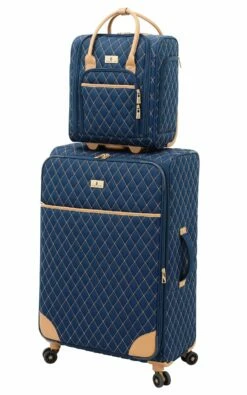 London Fog Queensbury 15" Verticle Under The Seat Bag, Navy -suitcase shop 81sdUzs5dWL