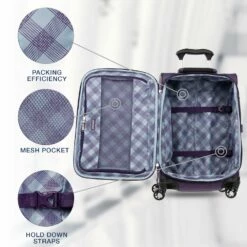 Travelpro Maxlite 5 Lightweight Checked Large 29" Expandable Softside Luggage Imperial Purple, 29-inch -suitcase shop 81w08t0fulL