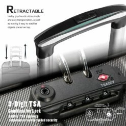 COOLIFE Luggage 3 Piece Set Suitcase Spinner Hardshell Lightweight TSA Lock (sliver3) -suitcase shop 81wIhtjFwhL 79ced7fe e3cd 496c 8886 5307c8e95e6e