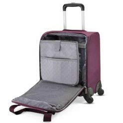 Samsonite Underseat Spinner With USB Port Carry-On Luggage, Purple, One Size -suitcase shop 91C 9Q6k7aL