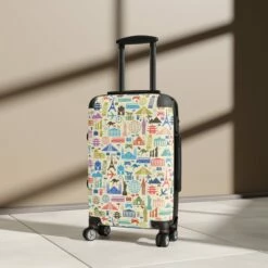 LFO - Luggage Factory - Travel Print Suitcase Carry On -suitcase shop 9288062772871135982 2048