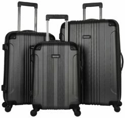 Kenneth Cole Reaction Out Of Bounds 3-Piece Lightweight Hardside 4-Wheel Spinner Luggage Set: 20" Carry-On, 24", & 28"