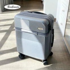 Travel Trolley Bag Rolling Luggage - Rolling Luggage Spinner 20 Inch -suitcase shop BeaSumore Front opening USB Rolling Luggage Spinner 20 inch light Suitcase Wheel Cabin Trolley Women s