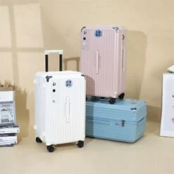 Large Suitcase Unisex Rolling Luggage Cabin Holiday Travel Anti-fall -suitcase shop Large Suitcase Unisex Rolling Luggage Cabin Holiday Travel Anti Fall Password Package Outing Carry on Luggage