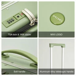 Mixi Patent Design Aluminum Frame Suitcase Carry On Rolling Luggage -suitcase shop Mixi Patent Design Aluminum Frame Suitcase Carry On Rolling Luggage Beautiful Boarding Cabin 18 20 24