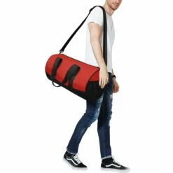 Uniquely You Duffel Bag - Carry On Luggage / Red -suitcase shop red duffle bag one size bags duffel 487